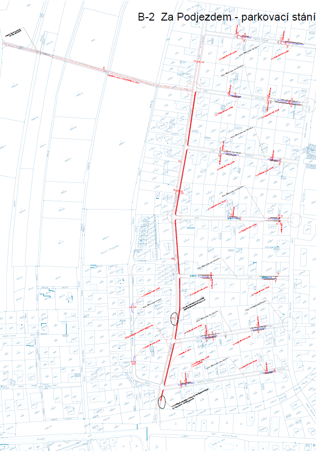 Za Podjezdem - parkovací stání