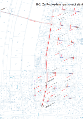 Za Podjezdem - parkovací stání