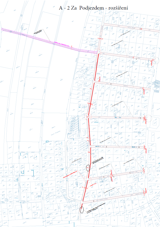 Za Podjezdem - rozšíření