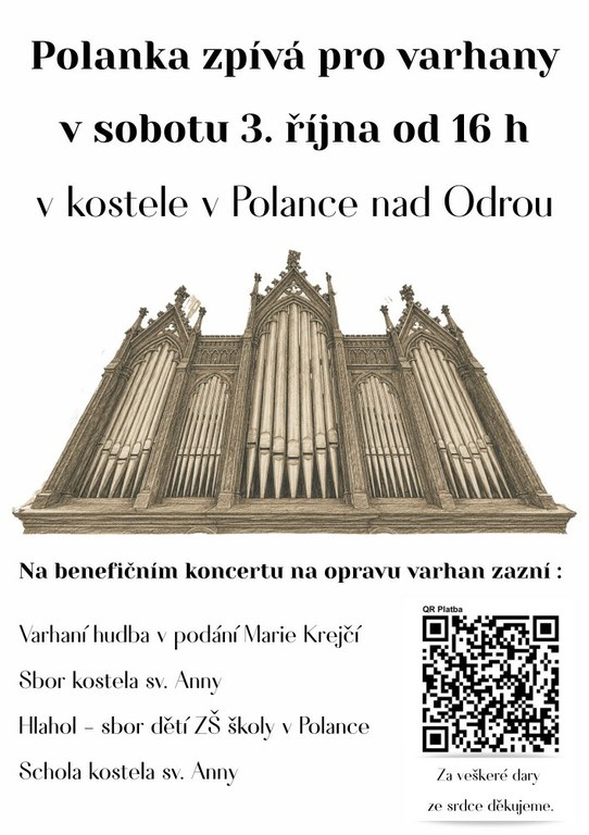Polanka zpívá pro varhany