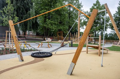 V ostravském městském obvodu Polanka nad Odrou bylo vybudováno nové dětské hřiště i park